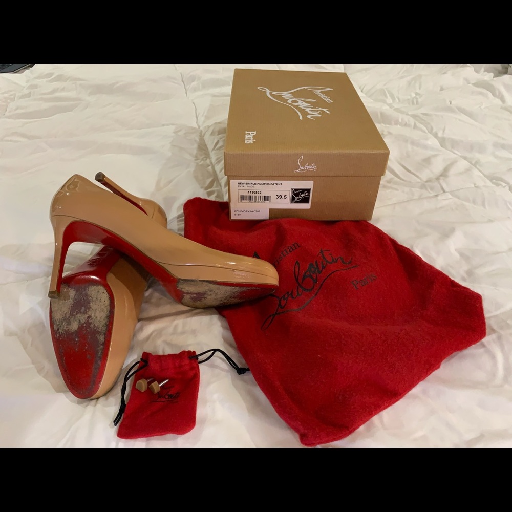 Christian Louboutin New Simple Pump Nude size 39.5